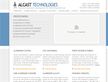 Tablet Screenshot of alcasttechnologies.com